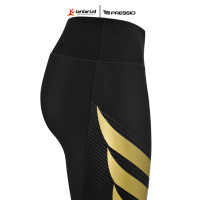 PRESSIO - Women - Power Tight - Mid Rise - Black/Gold